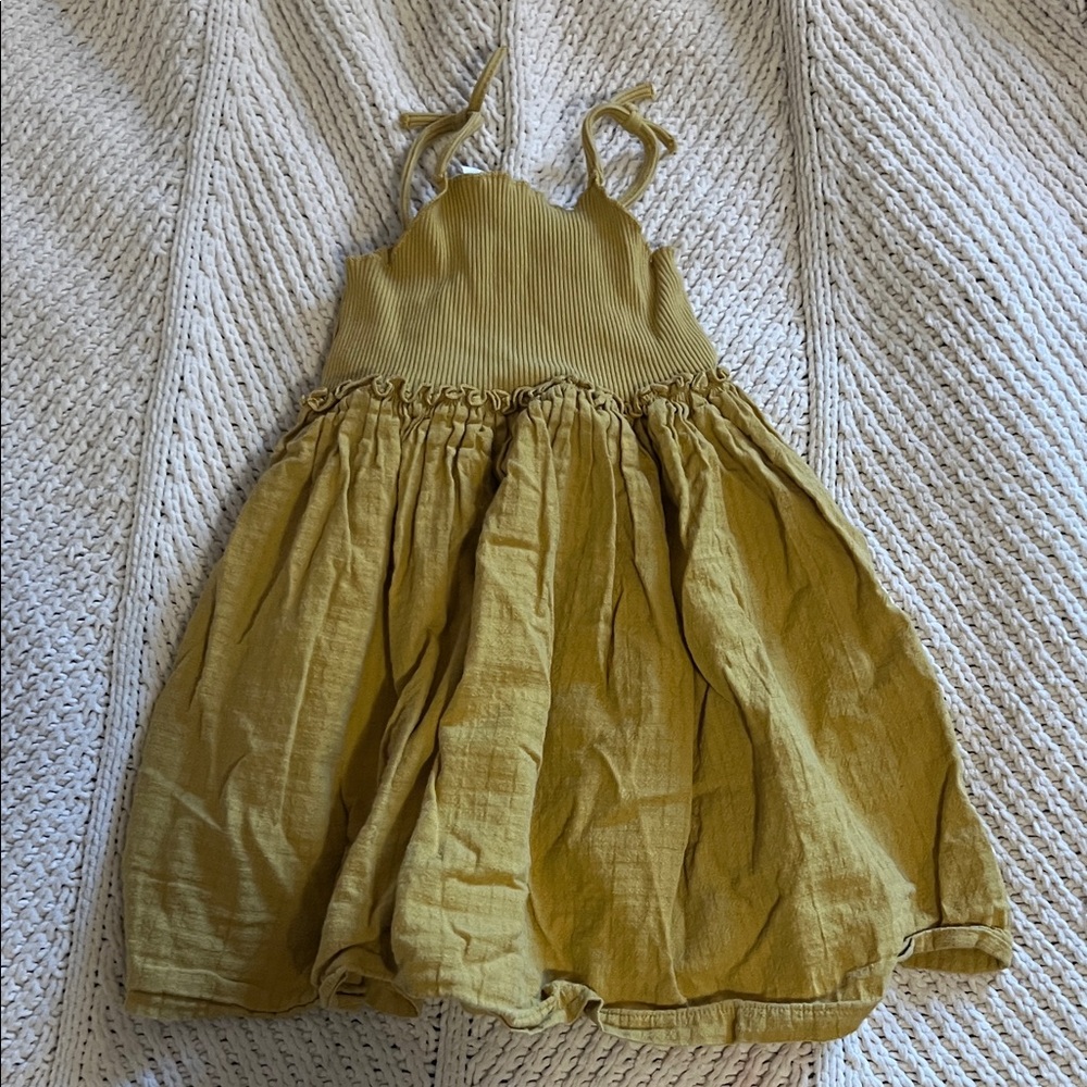 Zara Mustard Kids Dress